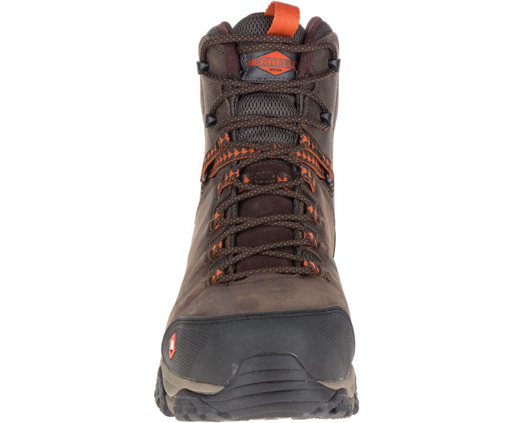 Merrell Støvler Herre - Phaserbound Mid Waterproof Comp Toe Wide Width - Brune - KVA923765